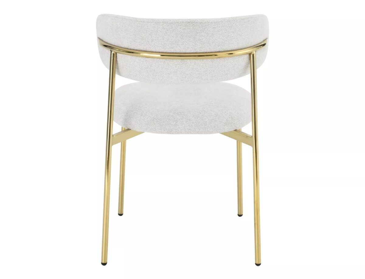 Sedia Elton Raven beige / oro – 56x46x80 cm - immagine 6