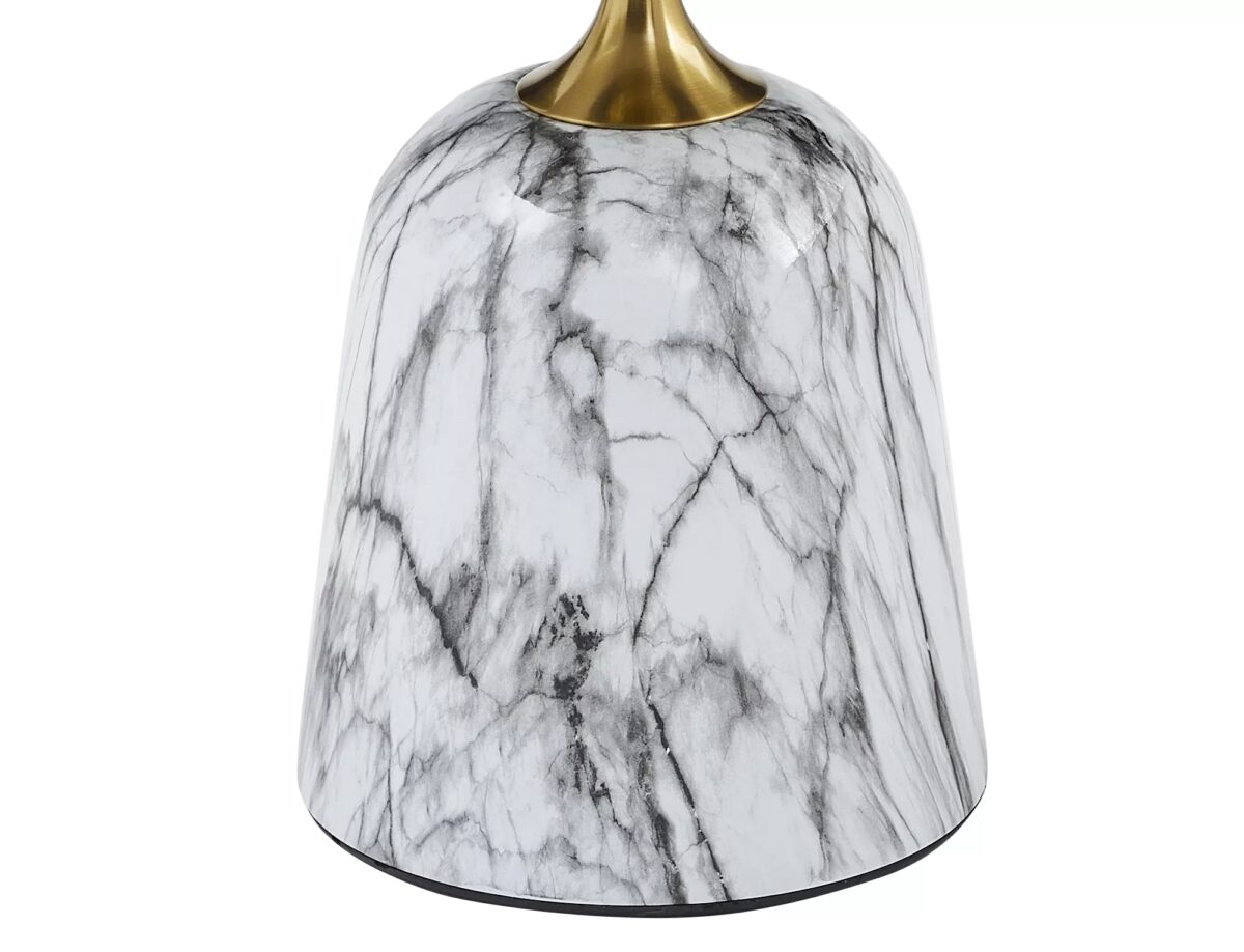 Tavolino Fama – bianco effetto marmo / oro - immagine 4
