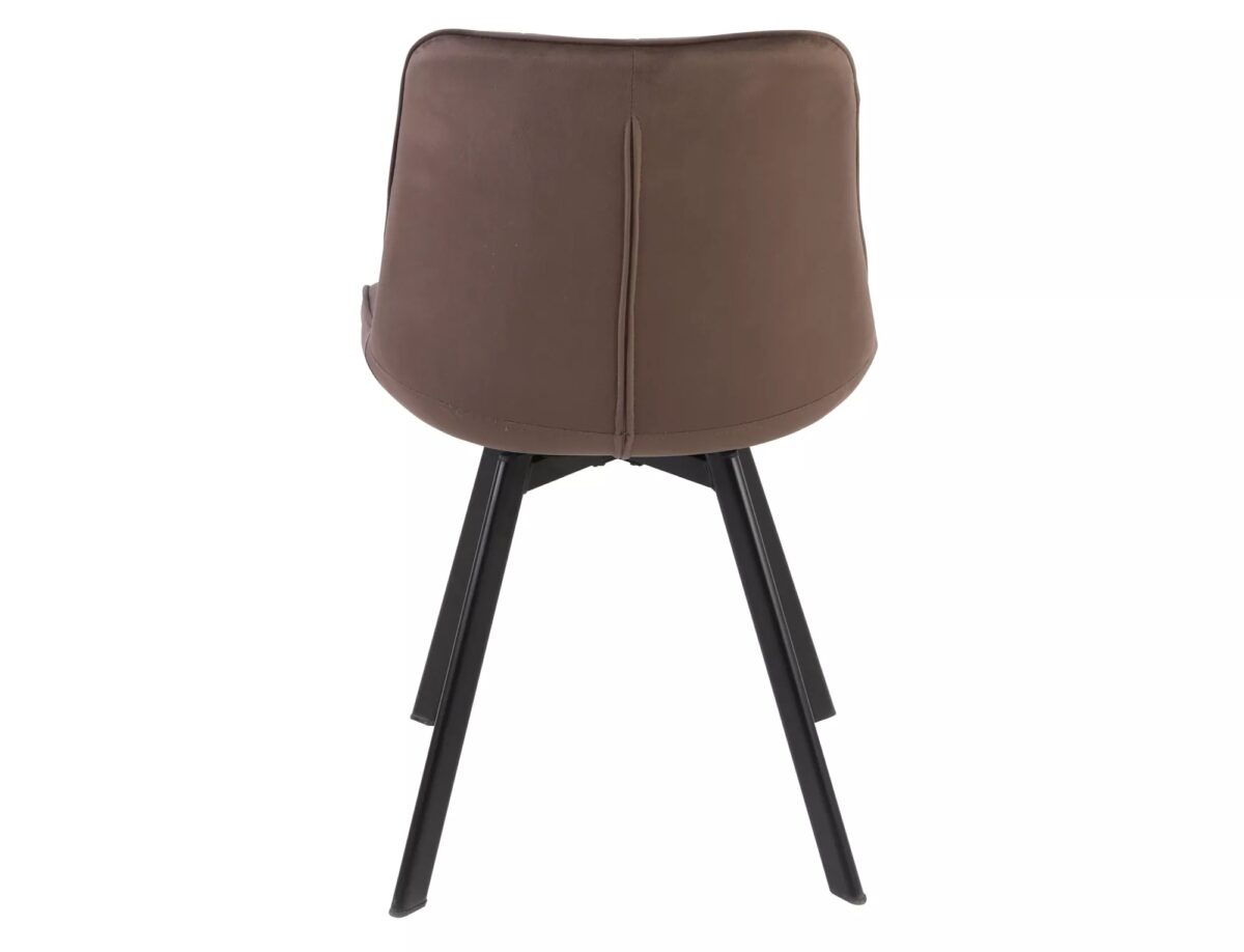 Sedia Monti Velvet in velluto cappuccino – 51x44x88 cm - immagine 6