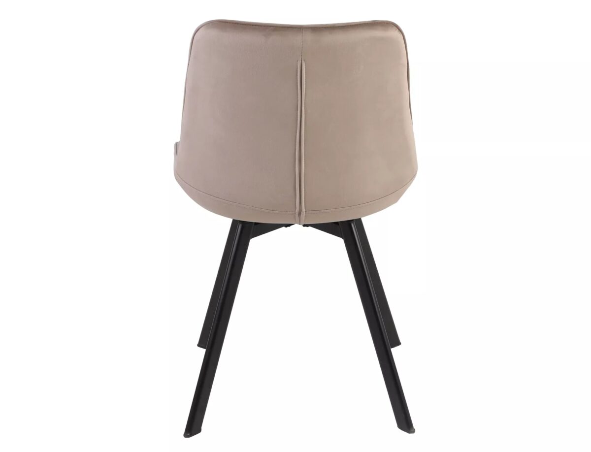 Sedia Monti Velvet in velluto beige scuro – 51x44x88 cm - immagine 6