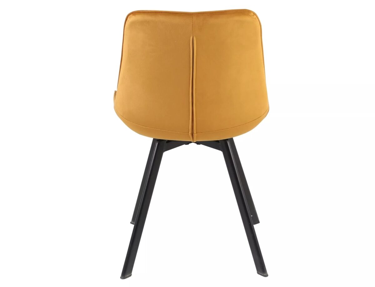 Sedia Monti Velvet in velluto curry – 51x44x88 cm - immagine 7