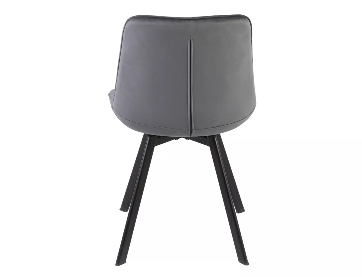 Sedia Monti Velvet in velluto grigio – 51x44x88 cm - immagine 6