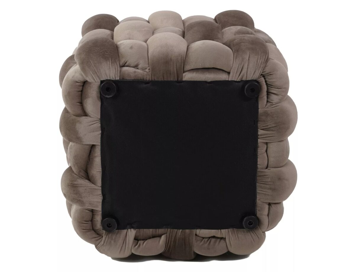 Pouf Faris Velvet – velluto beige scuro (tap. 251) - immagine 3