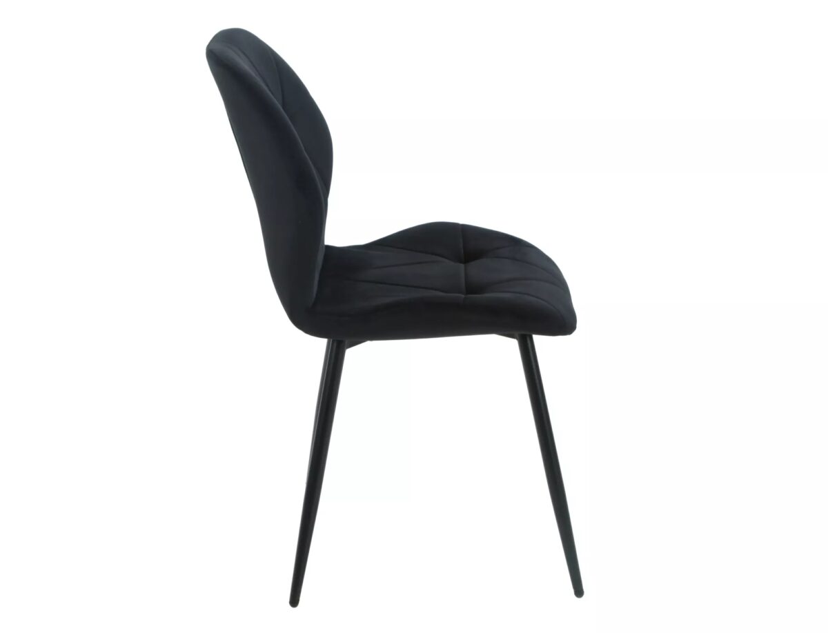 Sedia Rick Velvet nera – 48x41x86 cm - immagine 5