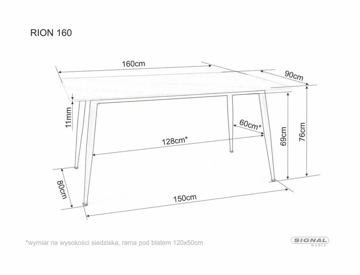 Tavolo Rion 160 in ceramica grigio lucido e metallo nero – 160x90x76 cm - immagine 3