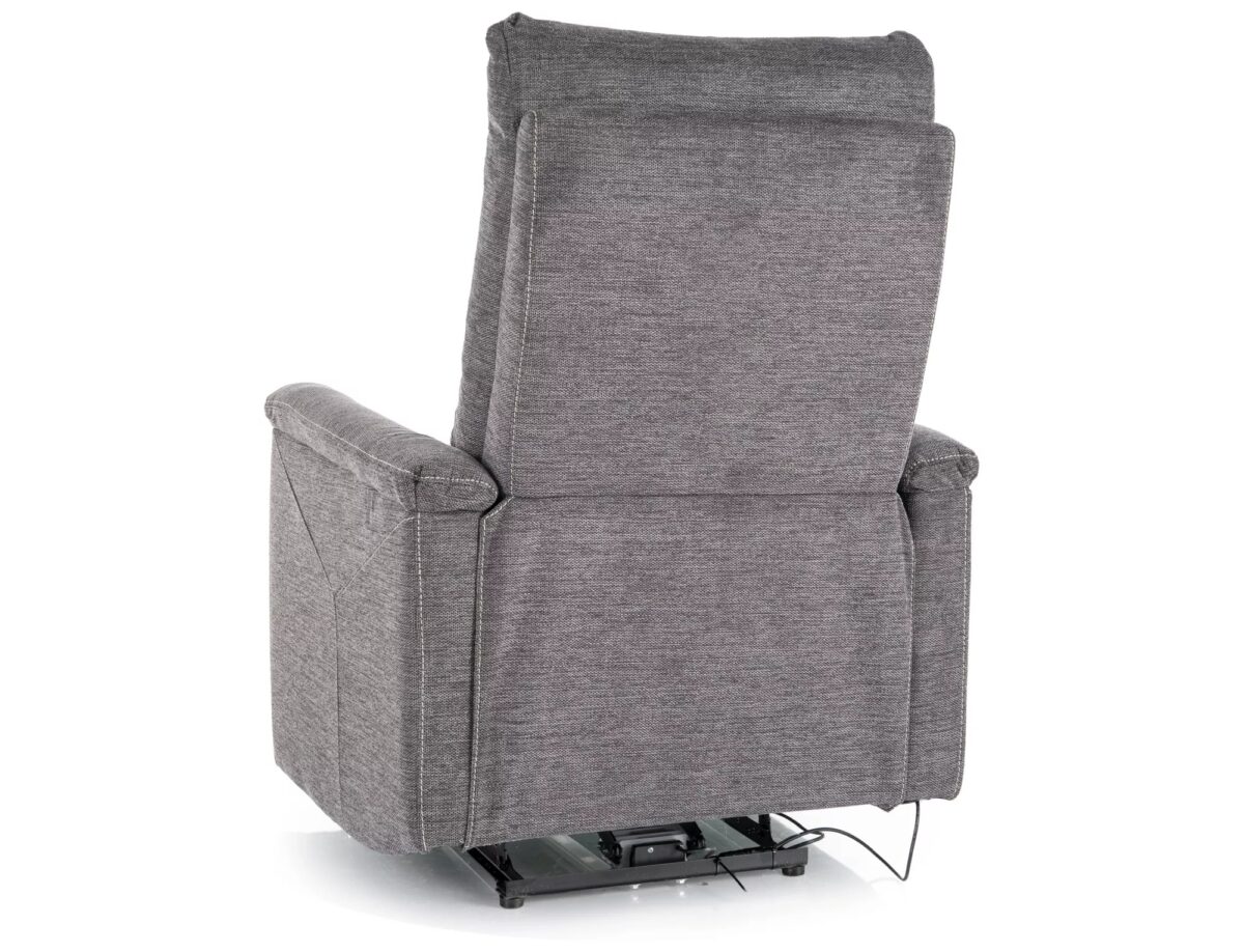 Poltrona reclinabile Neptun Brego elettrica – grigio - immagine 5