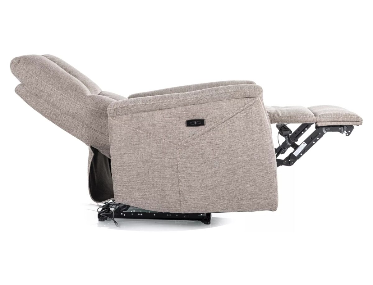 Poltrona relax elettrica Neptun M Brego in tessuto beige - immagine 2