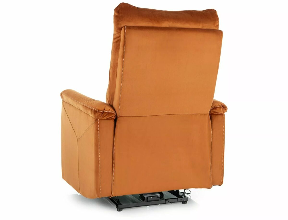 Poltrona relax elettrica Neptun M Velvet – cannella - immagine 6