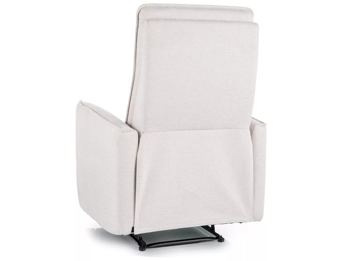 Poltrona reclinabile Nikos in tessuto Brego beige chiaro – 72x86/159x105 cm - immagine 5