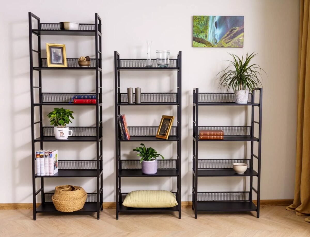 Libreria Raw R6 nera – 60x28x187 cm - immagine 7