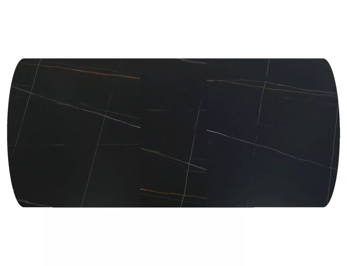 Tavolo Vector allungabile in ceramica nero opaco – 180/220x90x75 cm - immagine 3