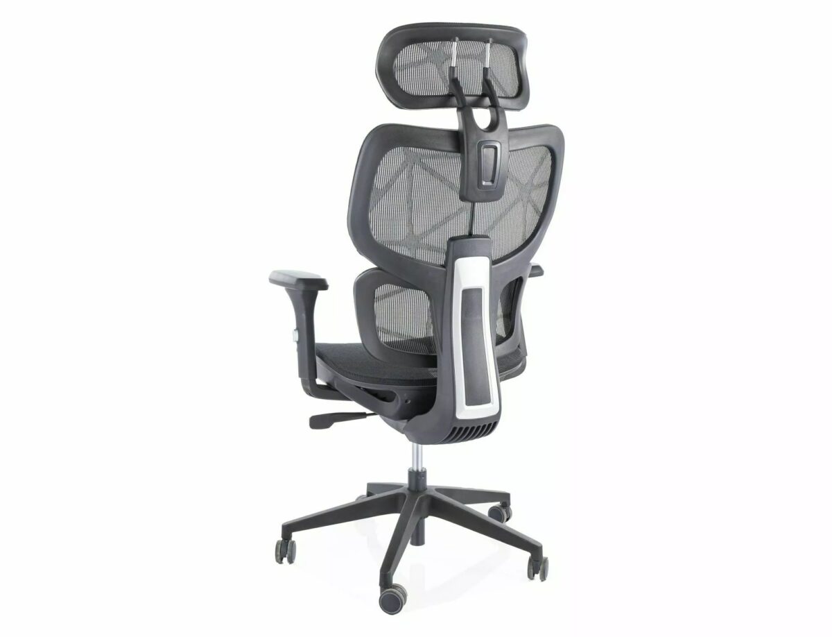 Sedia da ufficio Devon in rete nera – 68x50x119 cm - immagine 2