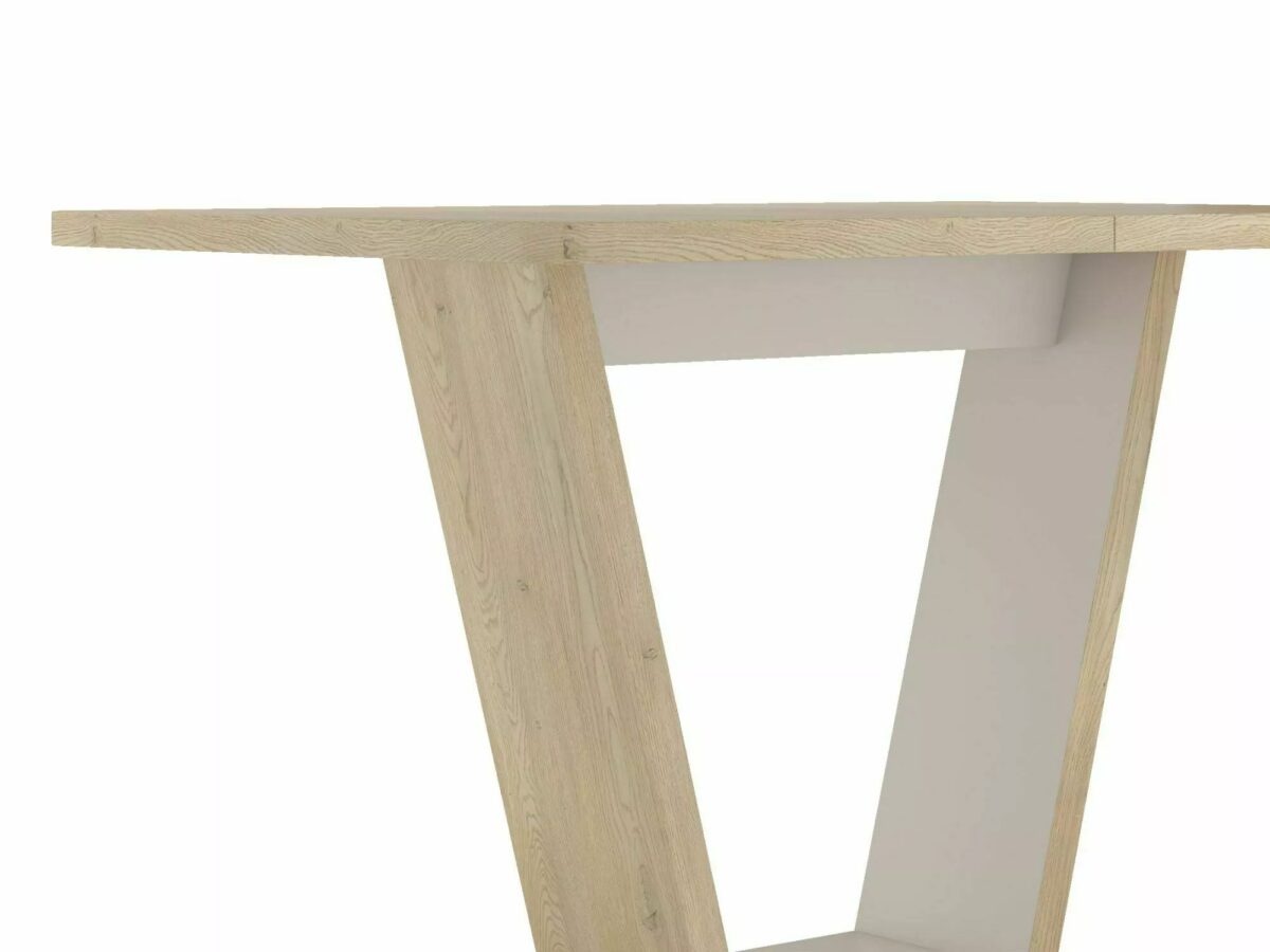 Tavolo Nigel allungabile in rovere Cremona Torro e cashmere – 120/160x80x76 cm - immagine 5