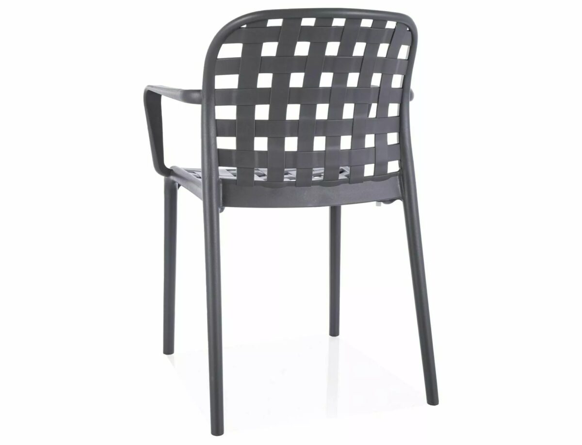 Sedia Strip II in polipropilene grigio – 58x42x83 cm - immagine 2