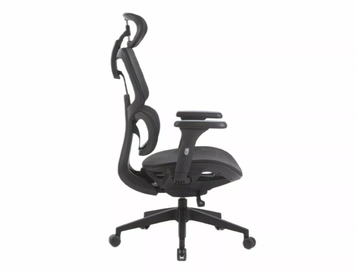 Sedia da ufficio Devon in rete nera – 68x50x119 cm - immagine 4