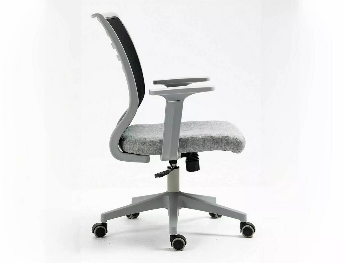 Sedia da ufficio Q-320 grigia e nera – 60x48x93 cm - immagine 5