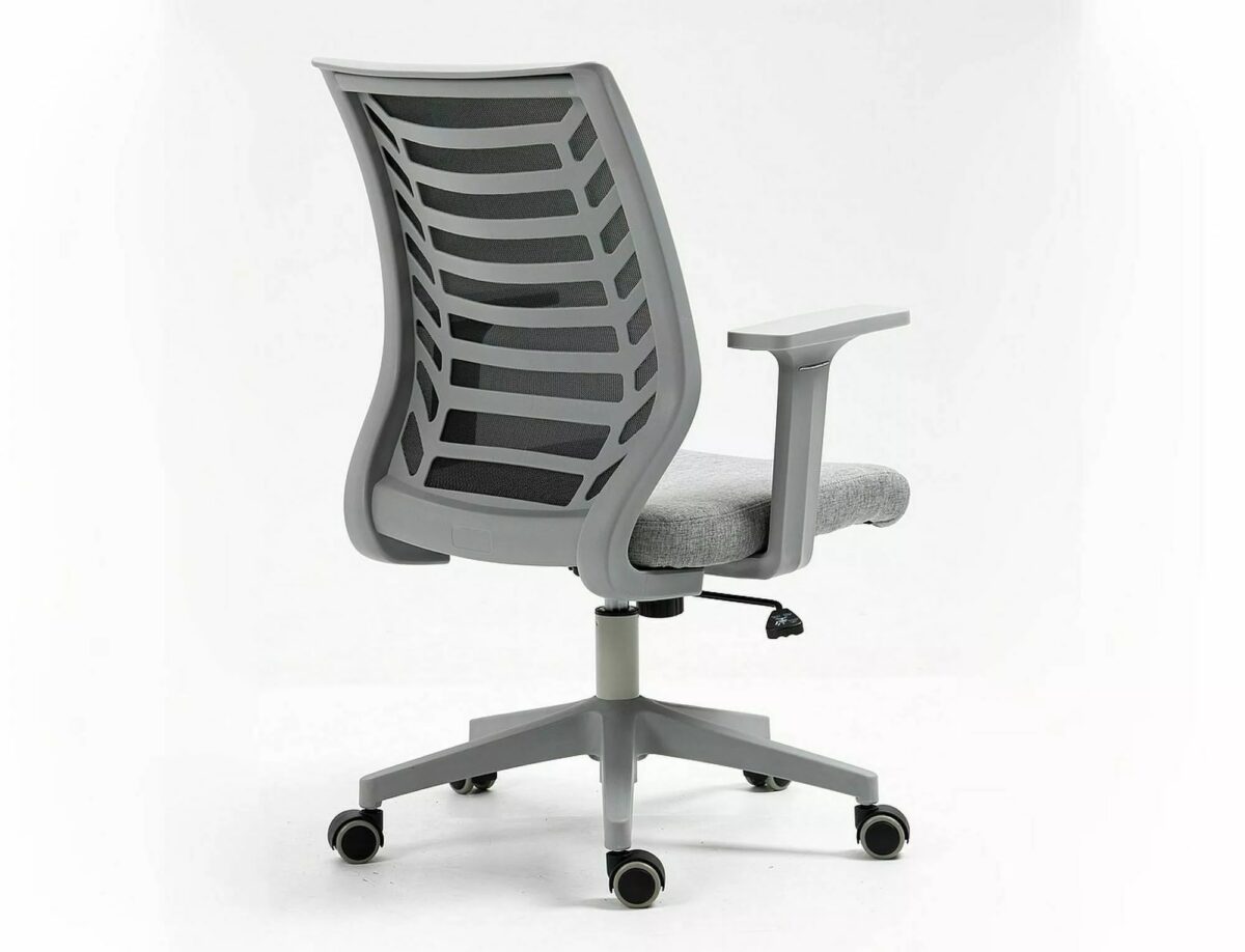 Sedia da ufficio Q-320 grigia e nera – 60x48x93 cm - immagine 2