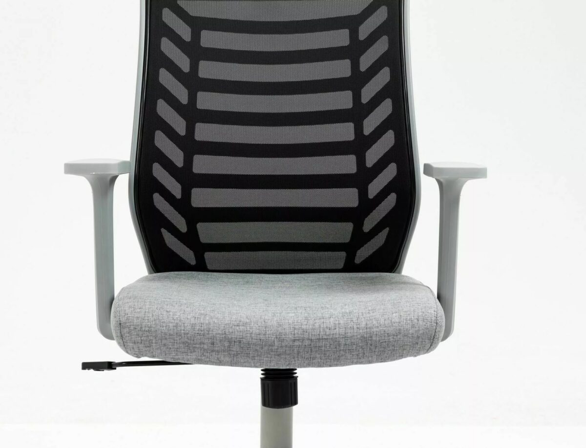Sedia da ufficio Q-320 grigia e nera – 60x48x93 cm - immagine 6