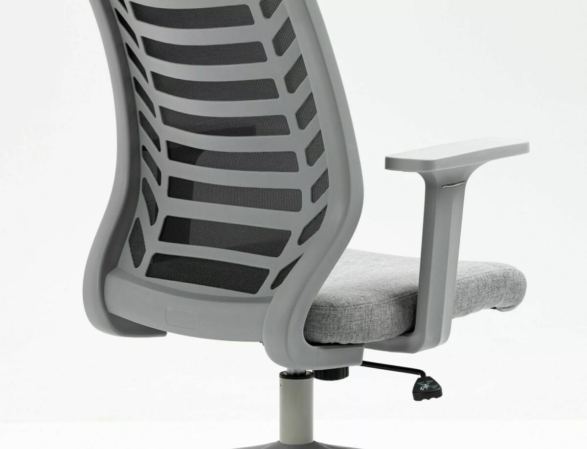 Sedia da ufficio Q-320 grigia e nera – 60x48x93 cm - immagine 10