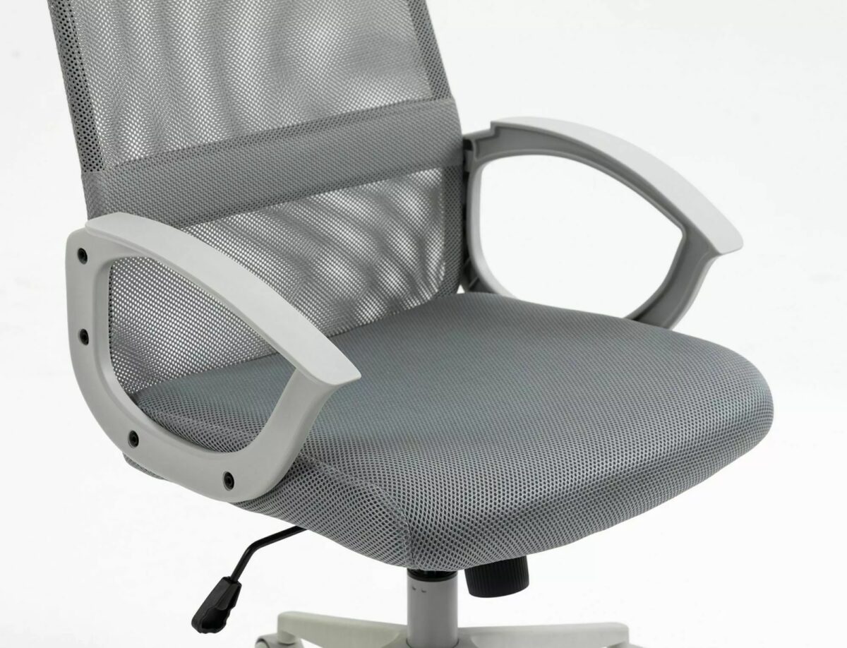 Sedia da ufficio Q-026 grigia – 59x50x107 cm - immagine 7