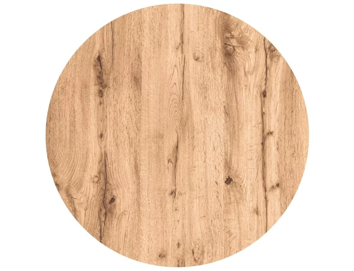 Tavolino Eos D – rovere artisan / nero opaco Ø60 cm - immagine 6