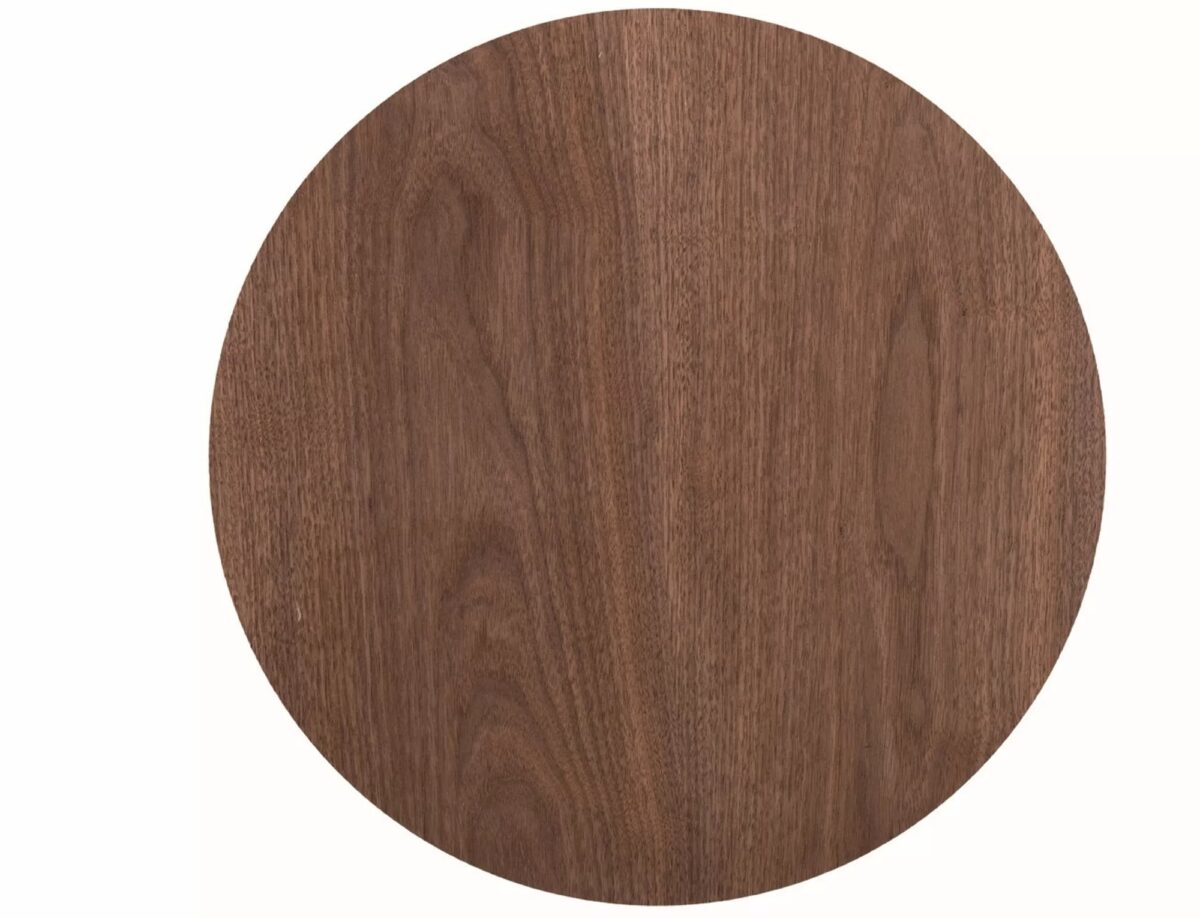 Tavolino Eos D – noce / nero opaco Ø60 cm - immagine 3