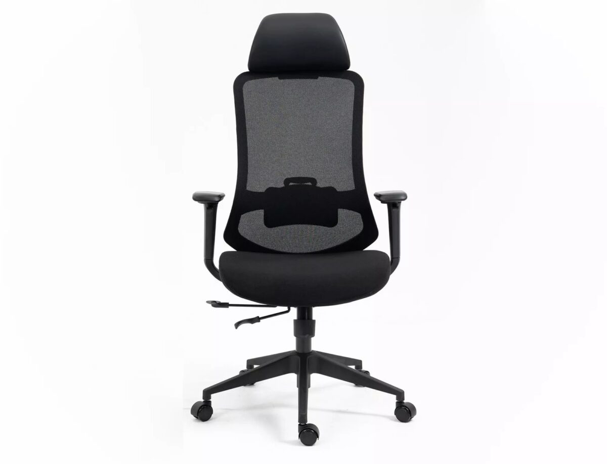 Sedia da ufficio Ergon ergonomica in nero – 64x49-54x112 cm - immagine 4