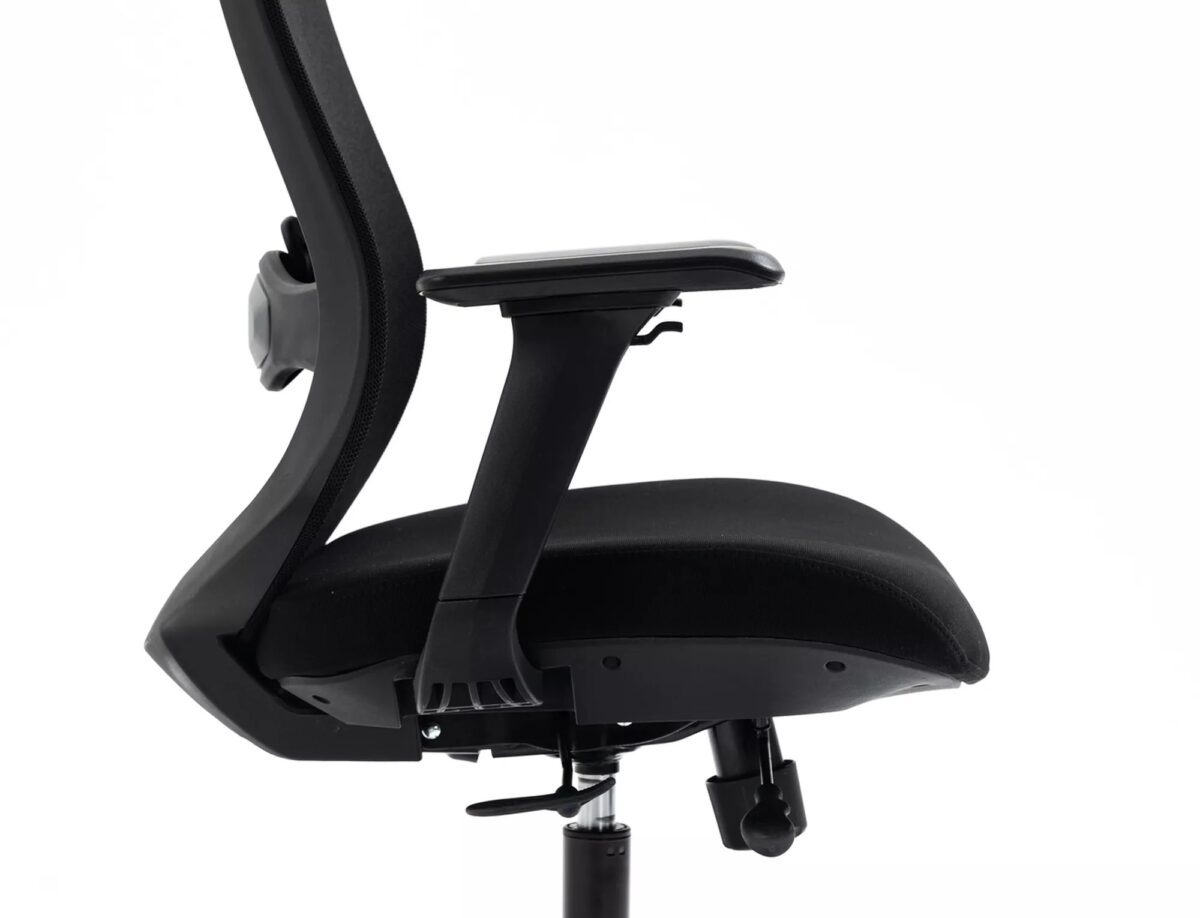 Sedia da ufficio Ergon ergonomica in nero – 64x49-54x112 cm - immagine 12