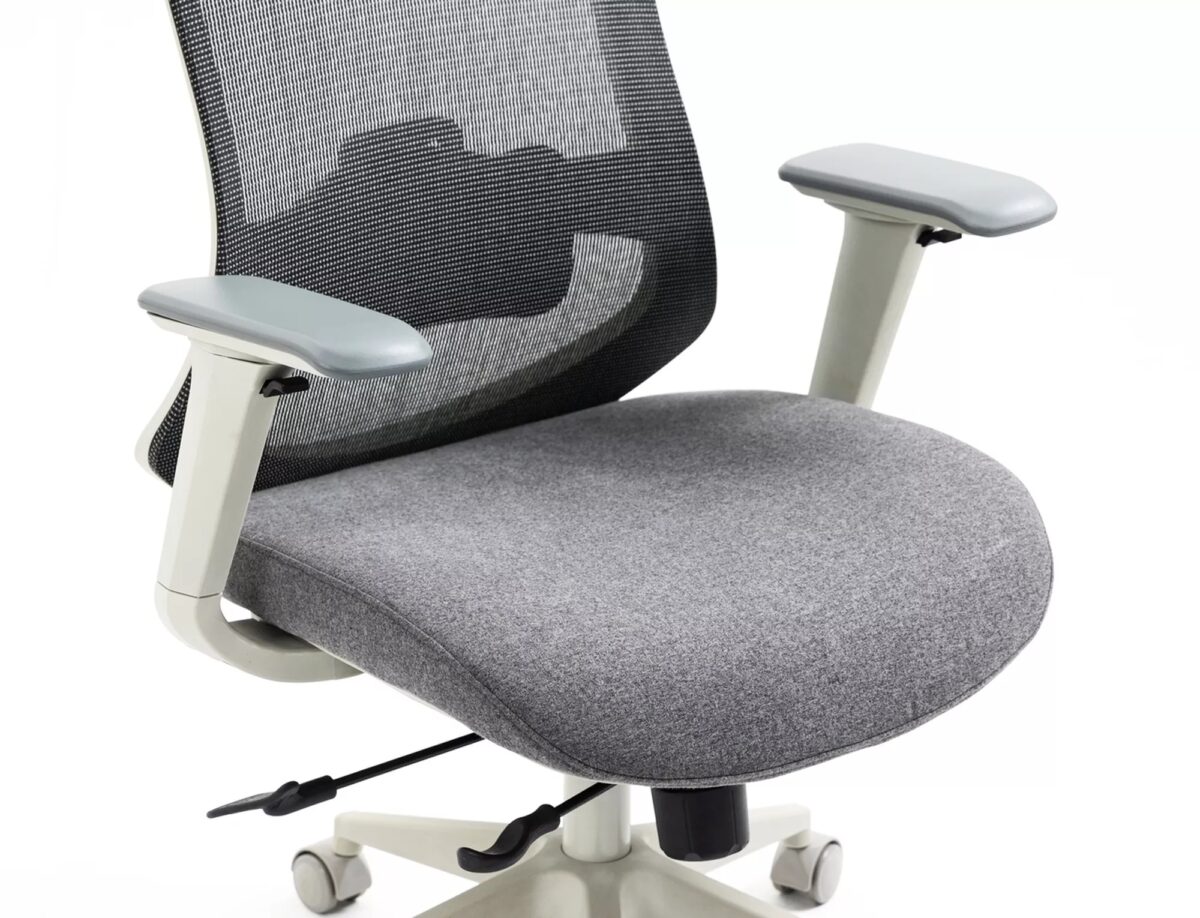 Sedia da ufficio Ergon ergonomica in grigio – 64x49-54x112 cm - immagine 8