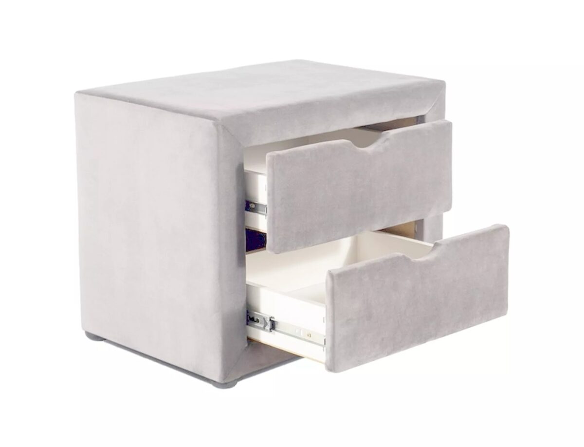 Comodino ET-002 Velvet – grigio chiaro Bluvel 03 - immagine 3