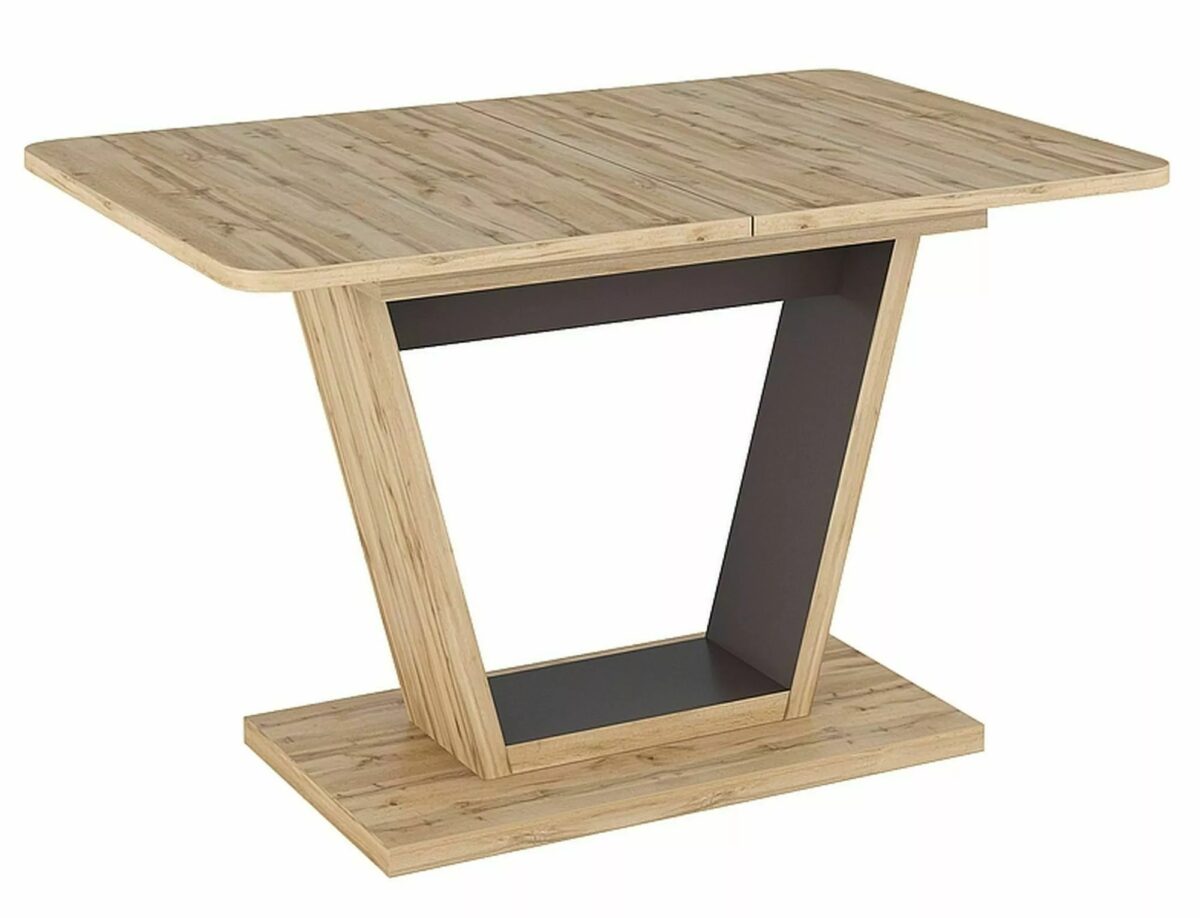 Tavolo Nigel allungabile in rovere Wotan e marrone – 120/160x80x76 cm - immagine 4