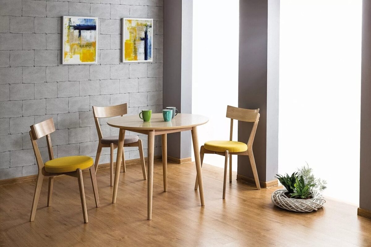 Tavolo Nelson rotondo in rovere miele – 90x75 cm - immagine 2
