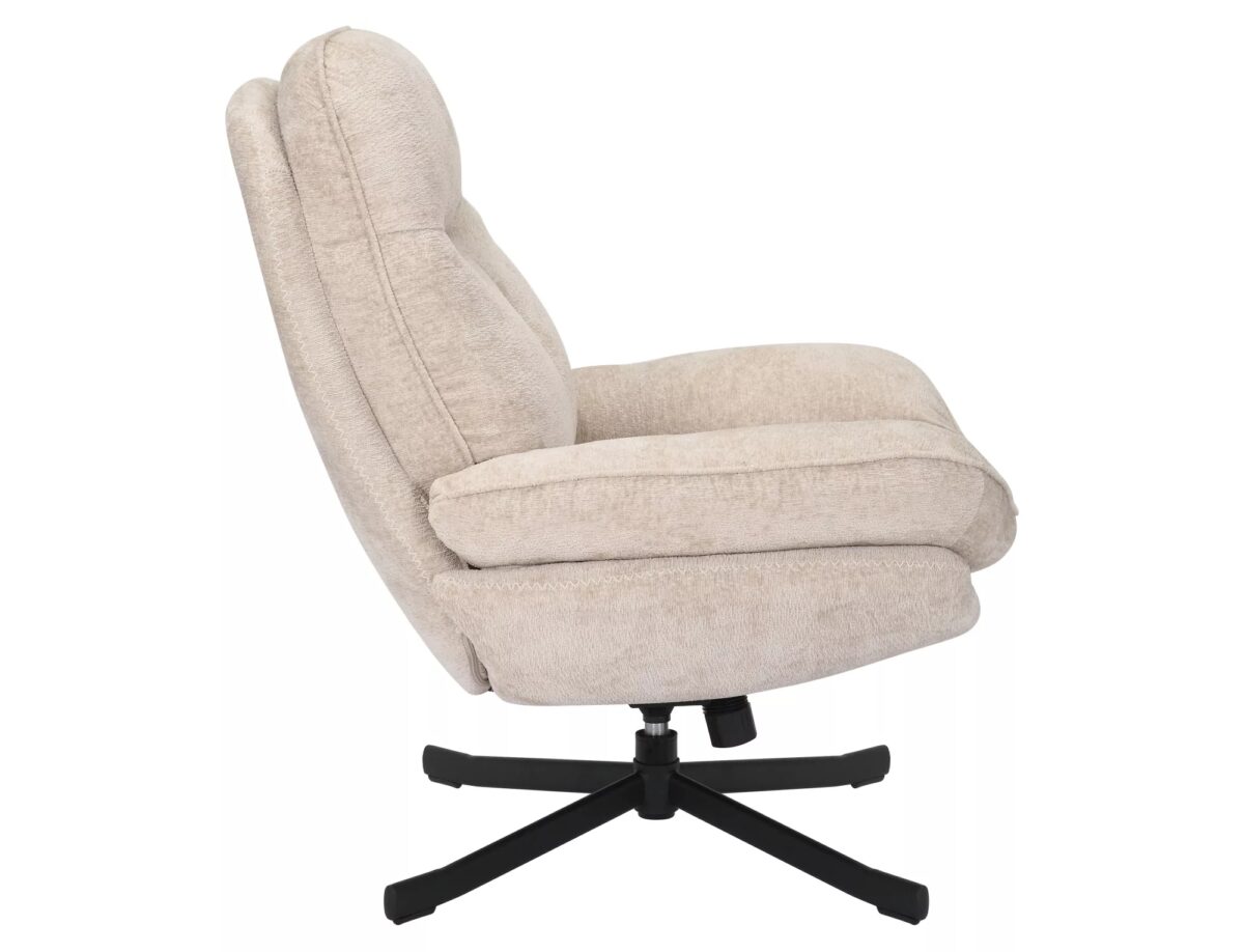 Poltrona Harper in tessuto beige – 77x54x101 cm - immagine 4