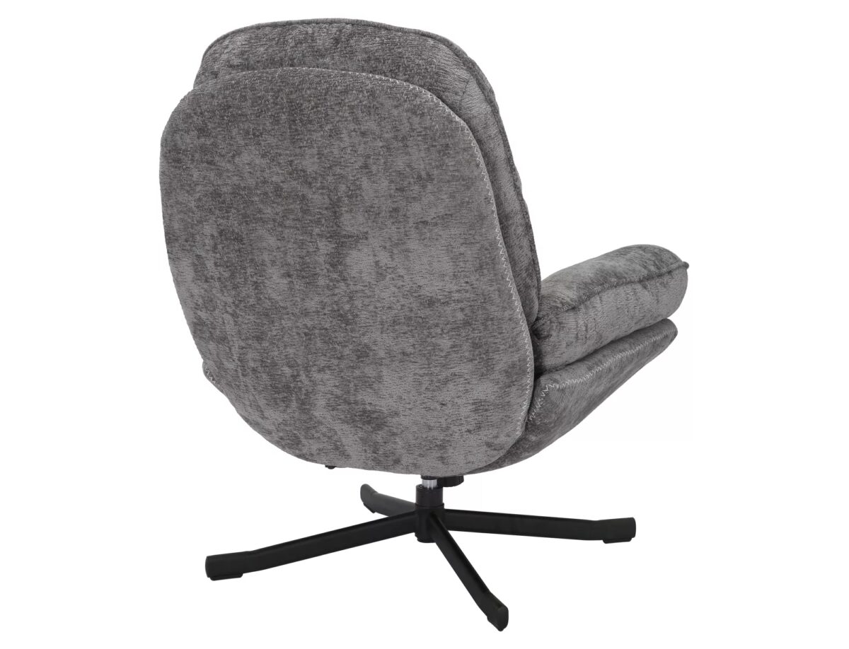 Poltrona Harper in tessuto grigio – 77x54x101 cm - immagine 4