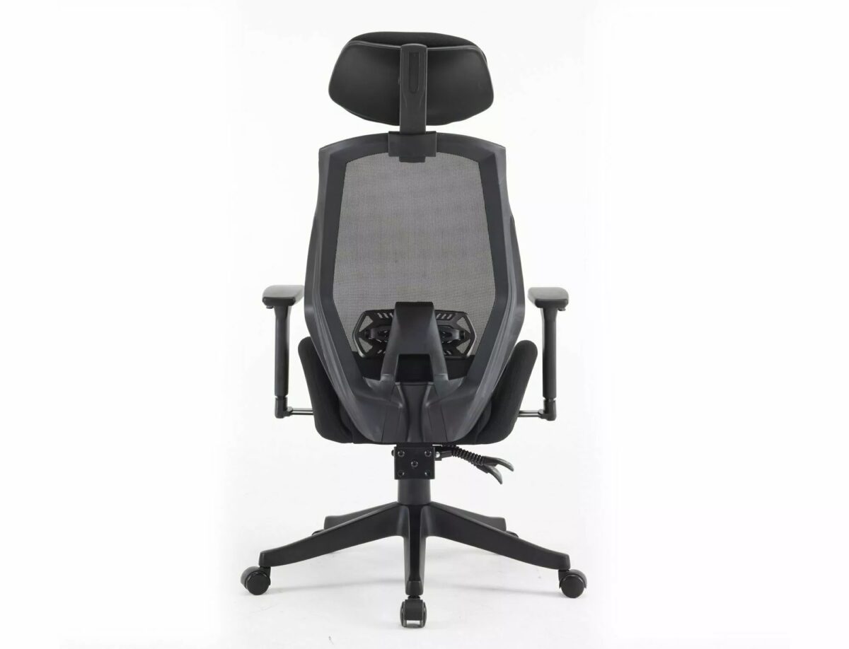 Sedia da ufficio ergonomica Q-406 M nera – 67x52x102 cm - immagine 3