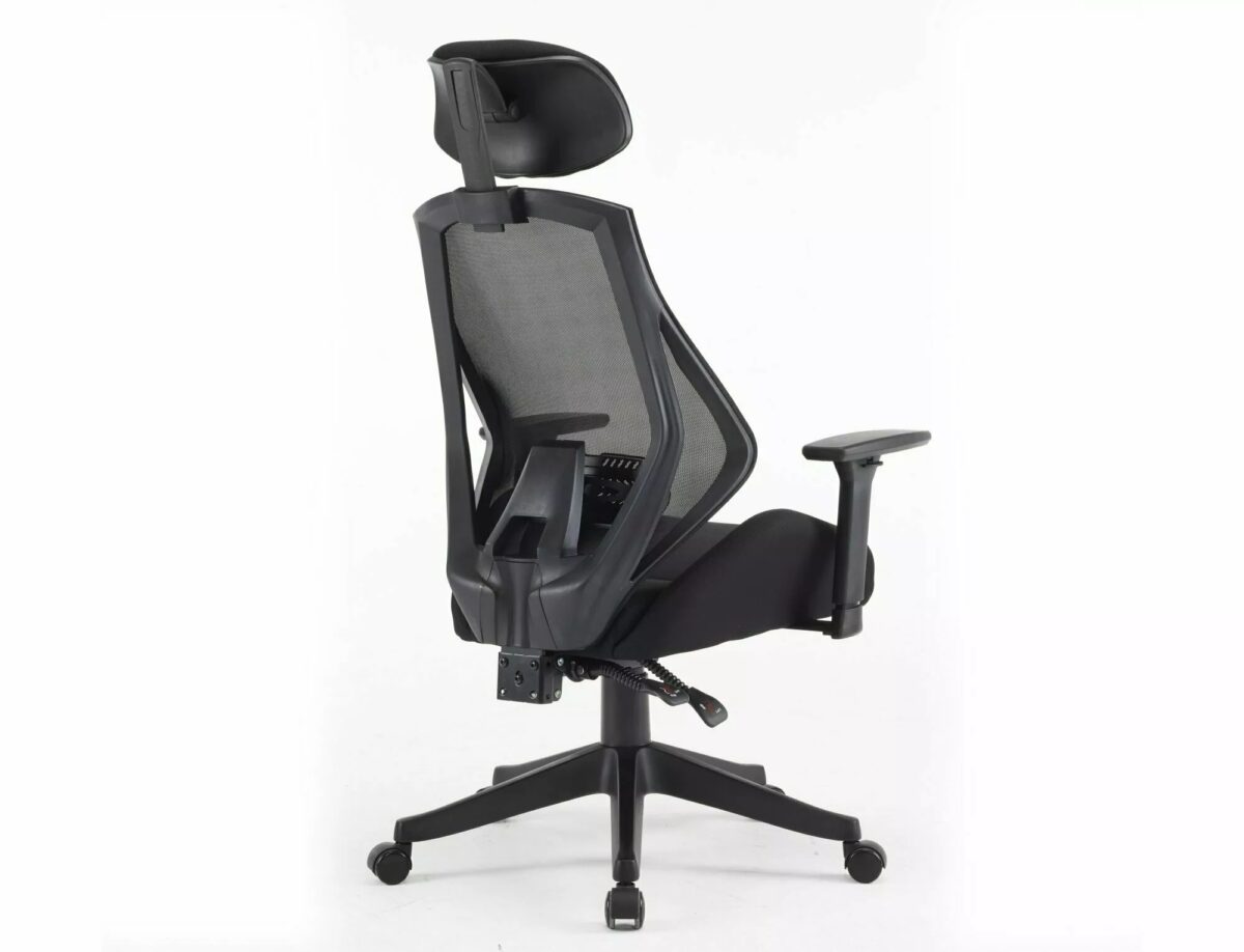 Sedia da ufficio ergonomica Q-406 M nera – 67x52x102 cm - immagine 6