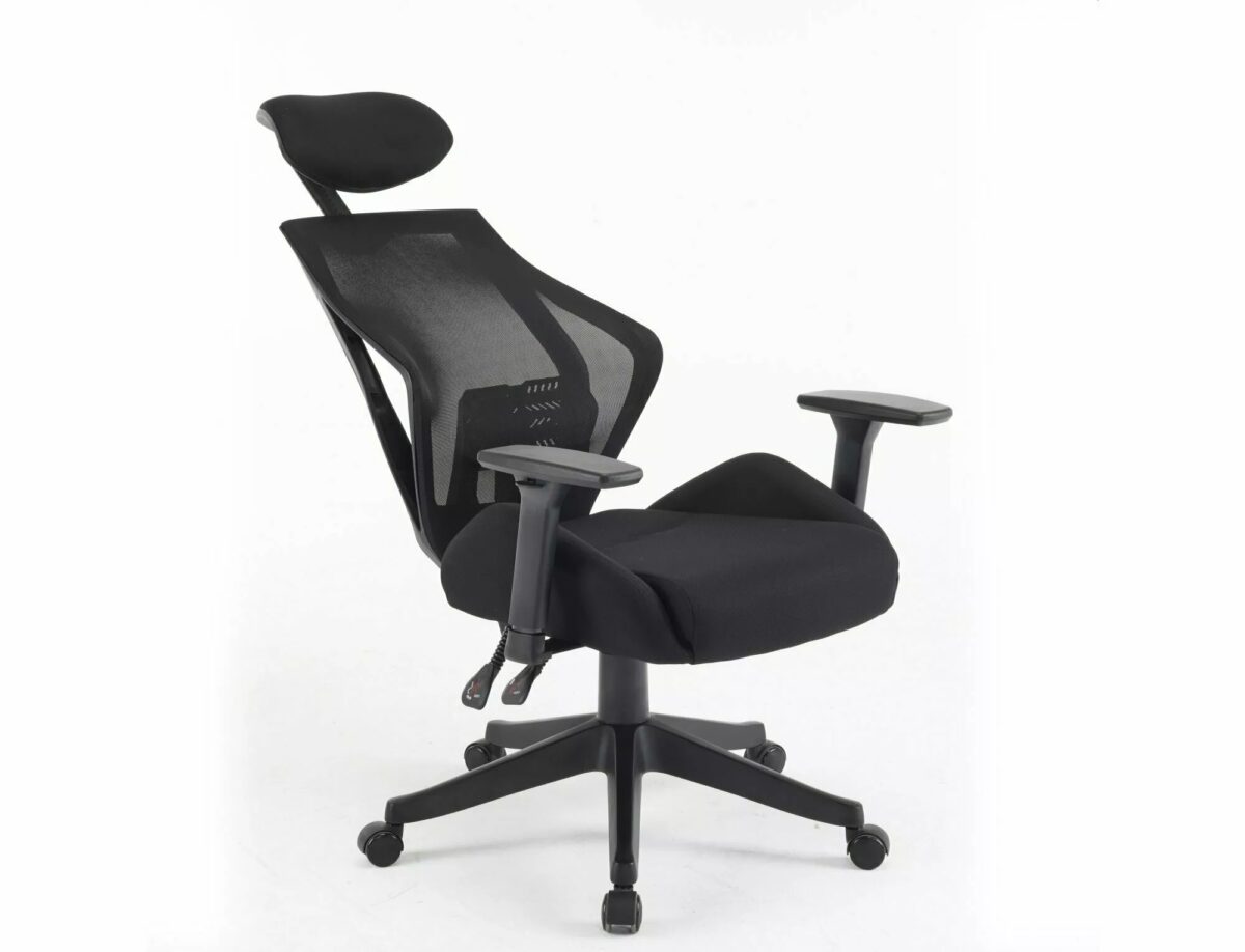 Sedia da ufficio ergonomica Q-406 M nera – 67x52x102 cm - immagine 8