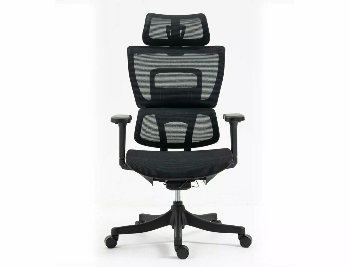Sedia da ufficio Winner ergonomica nera – 64x51x114 cm - immagine 3