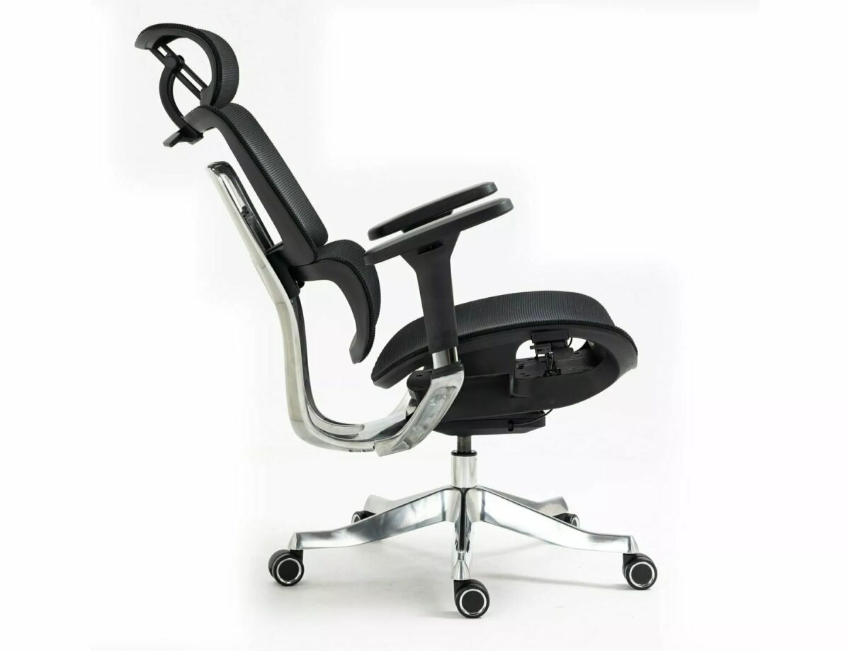 Sedia da ufficio Winner Lux ergonomica nera – 64x51x114 cm - immagine 2