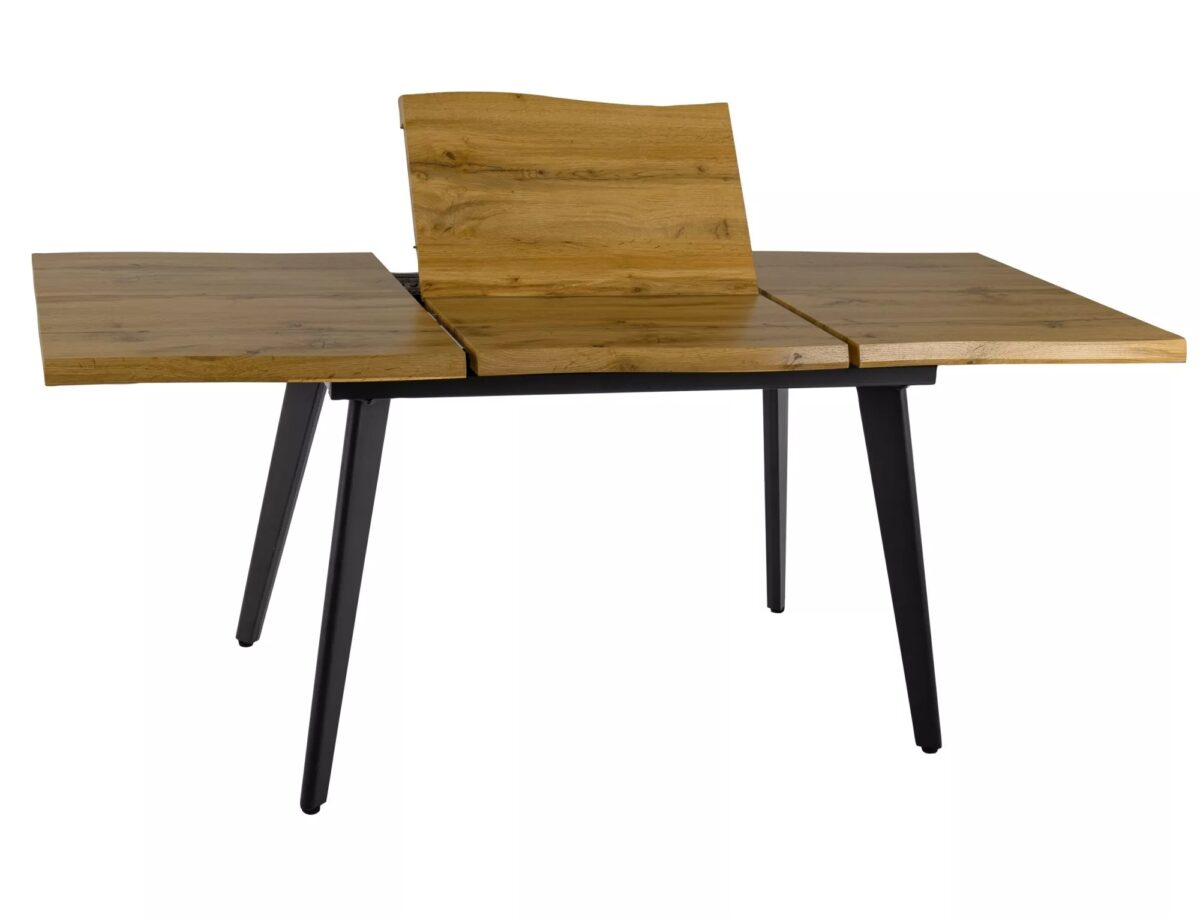 Tavolo Fresno Allungabile – Rovere Artisan / Nero Opaco 180cm - immagine 8