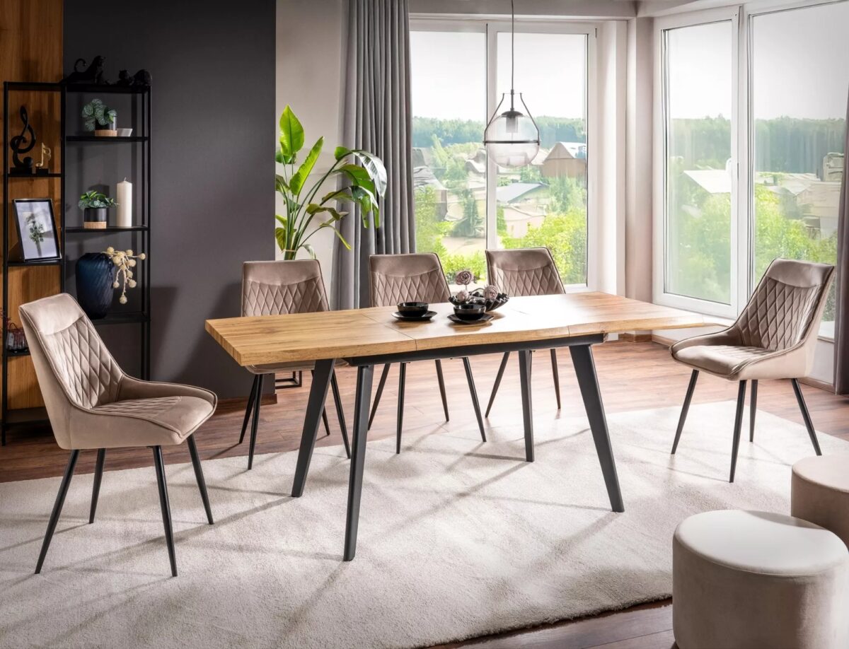 Tavolo Fresno Allungabile – Rovere / Nero Opaco 210cm - immagine 4