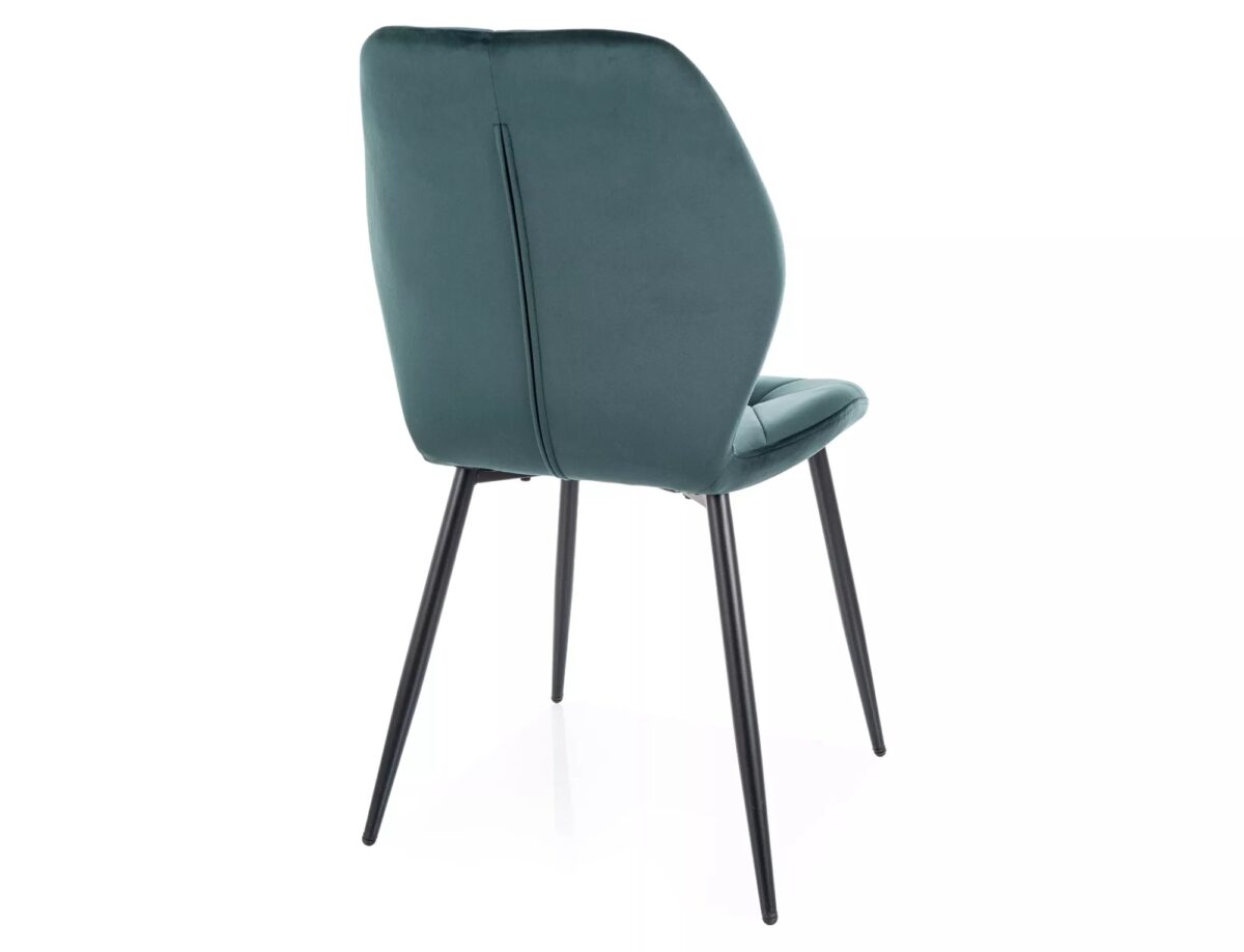 Sedia Rick Velvet verde – 48x41x86 cm - immagine 3