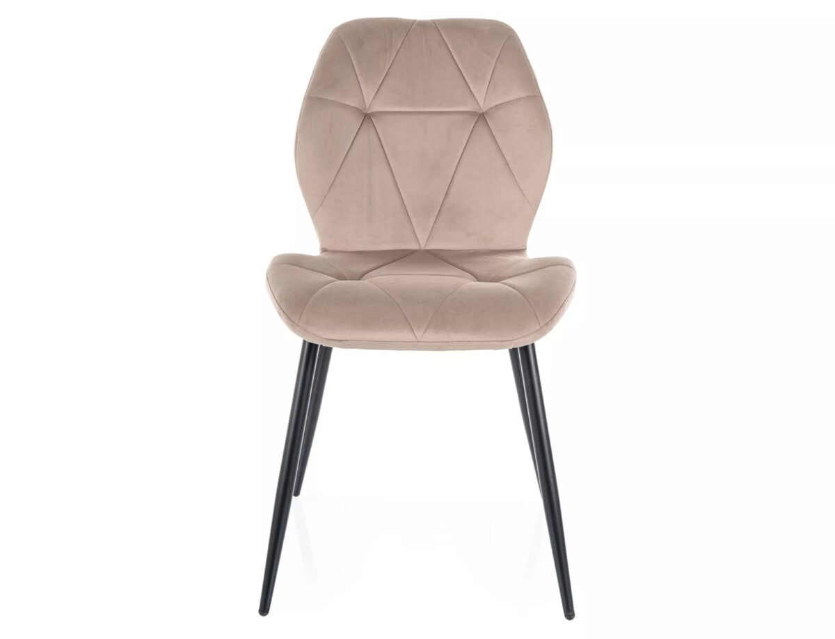 Sedia Rick Velvet beige scuro – 48x41x86 cm - immagine 3