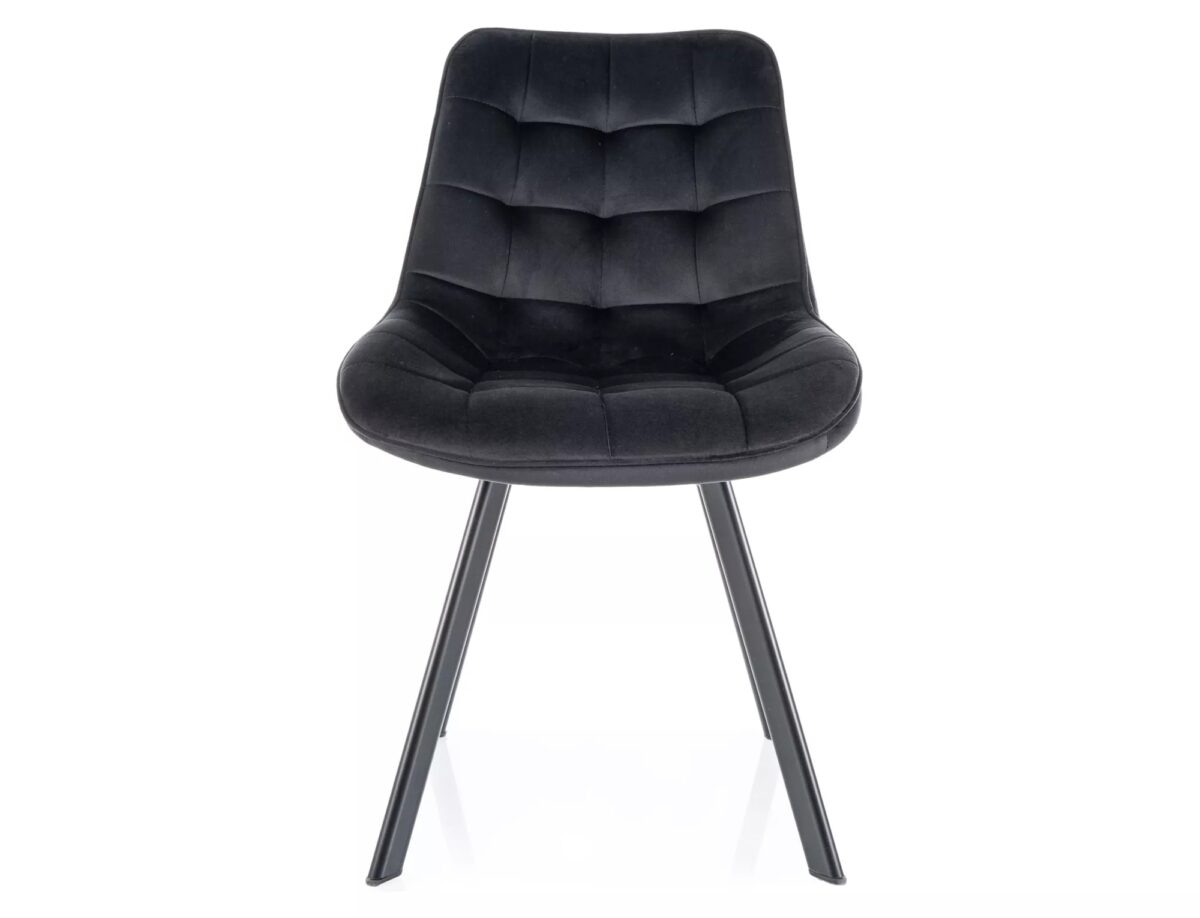 Sedia Monti Velvet in velluto nero – 51x44x88 cm - immagine 5