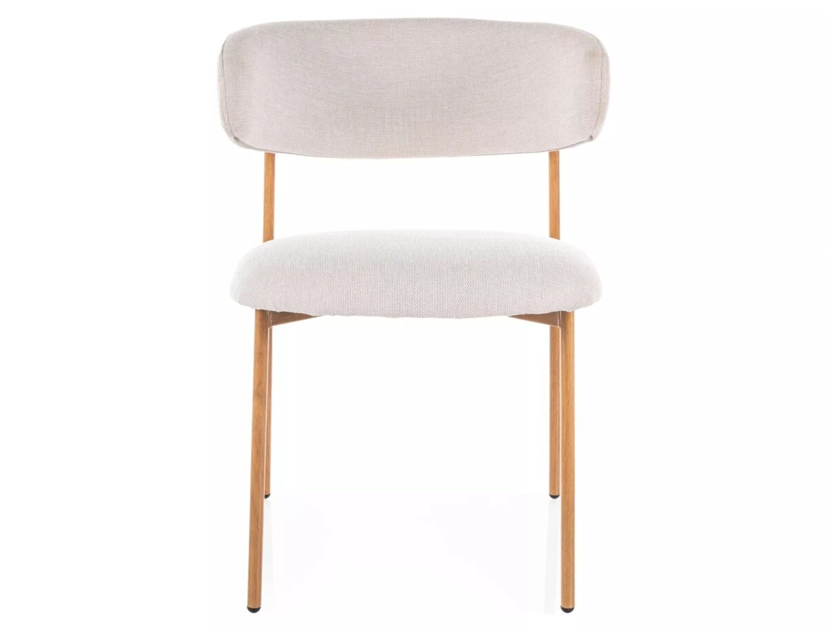 Sedia Elton D Brego beige chiaro / rovere – 56x46x80 cm - immagine 5