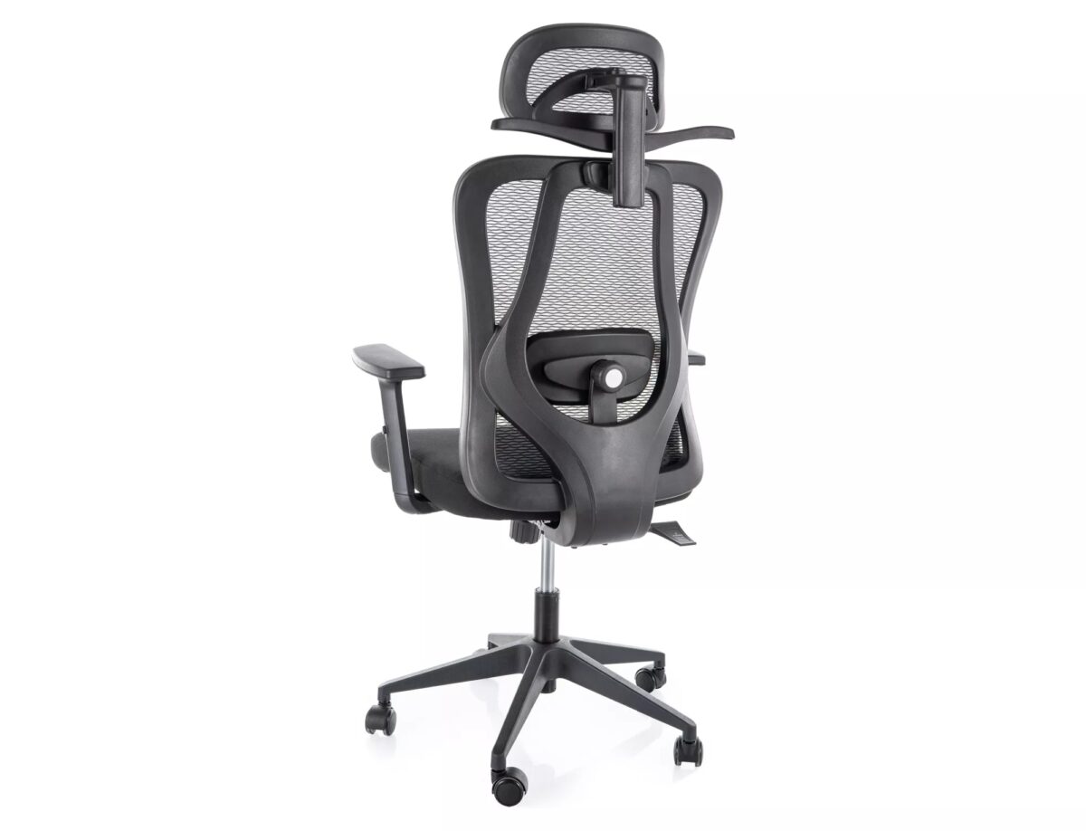 Sedia da ufficio Q-080 ergonomica nera – 67x50x125 cm - immagine 2