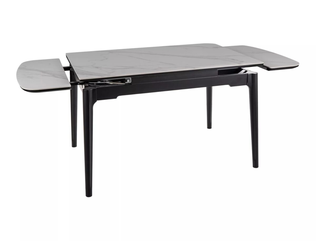 Tavolo Sento in ceramica bianco lucido – 120/180x80x75 cm - immagine 3