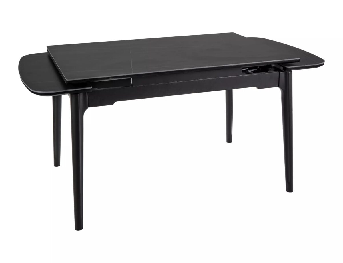 Tavolo Sento in ceramica nero opaco – 120/180x80x75 cm - immagine 3