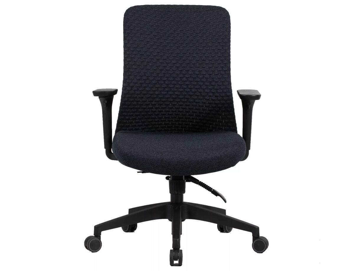 Sedia da ufficio Q-744 nera – 62x50x101 cm - immagine 4