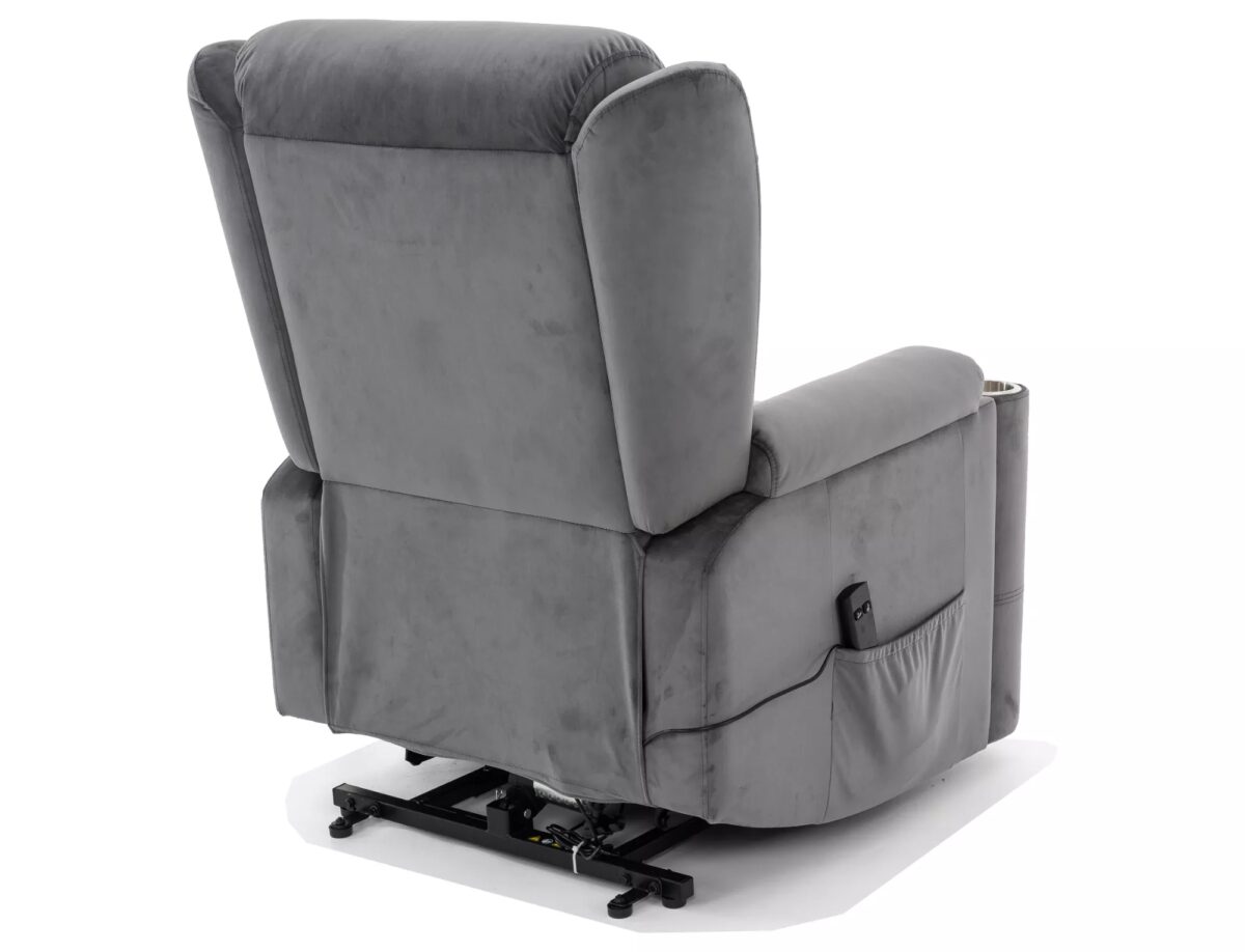 Poltrona reclinabile Minos Velvet – grigio - immagine 8